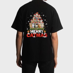Merry Catmas Cat Christmas Pajamas X-mas Men T-Shirt