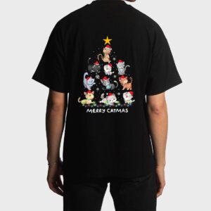 Merry Catmas Cat Christmas Tree Meowy Catmas Men T-Shirt