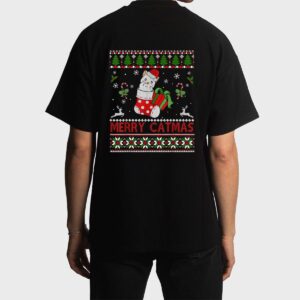 Merry Catmas Christmas Cats In Socks Kitty Cat Lover Gift Men T-Shirt