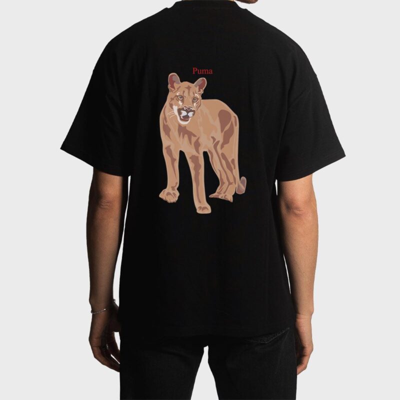 Mountain Lion Cougar  Big Cat Lover Men T-Shirt