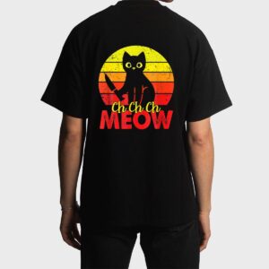 Murderous Black Cat With Knife Funny Halloween Cat Lover Men T-Shirt