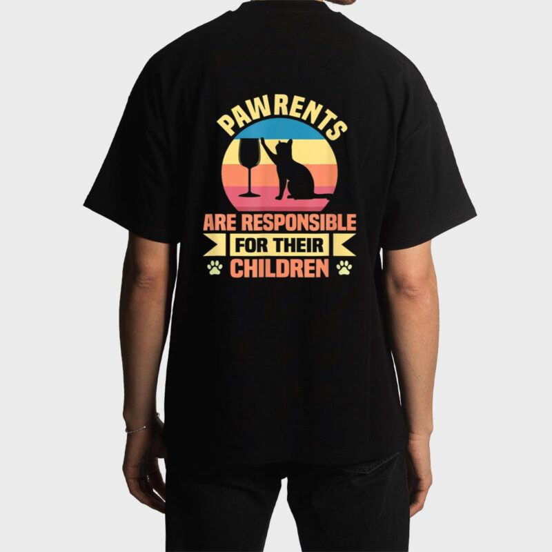Pawrents Outfit Cat Women Cat Men Cat Parents Funny Men T-Shirt
