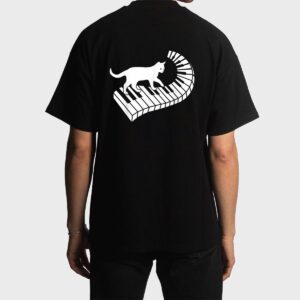 Piano Cat Funny Piano Player Musician Keyboard Pianist Cat Men T-Shirt