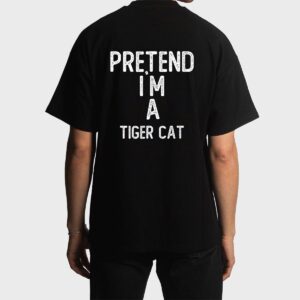 Pretend I M A Iger Cat Funny Halloween Men T-Shirt