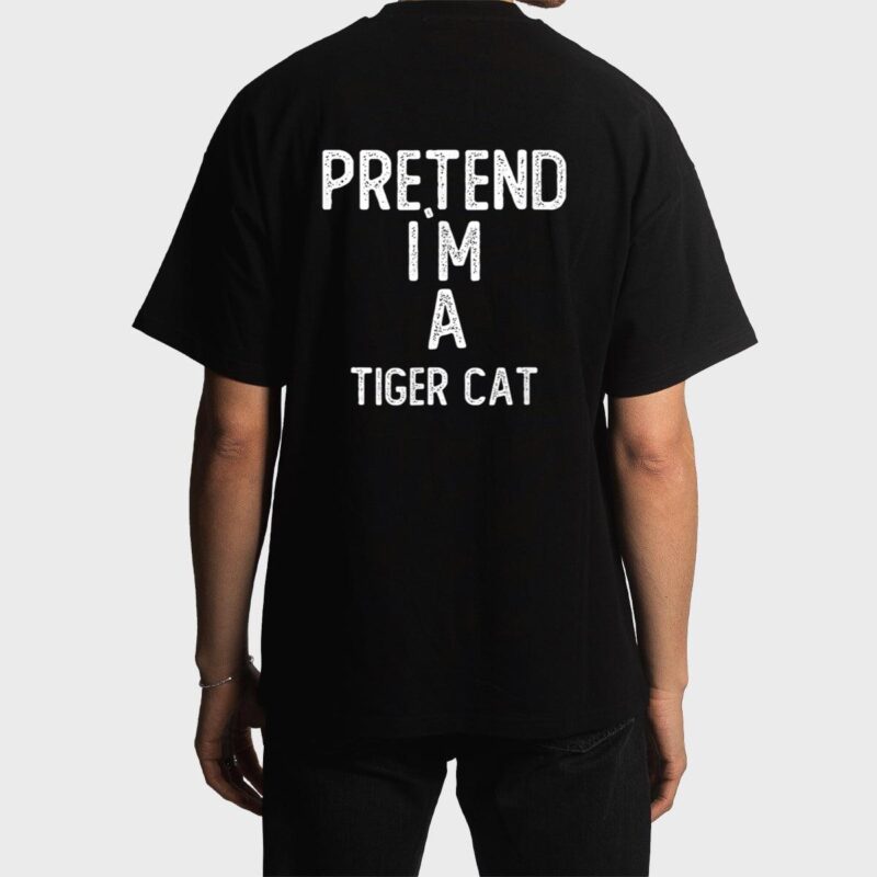 Pretend I M A Iger Cat Funny Halloween Men T-Shirt