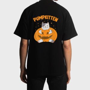 Pumpkitten Halloween 2022 Group Funny Pumpkin And Cat Men T-Shirt