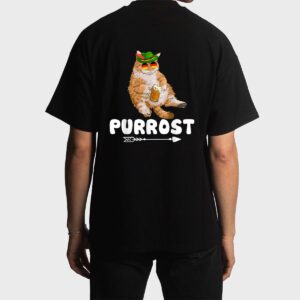 Purrost Lederhosen Cat Drinkers Germany Munich Oktoberfest Men T-Shirt