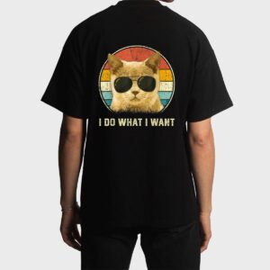 Retro Cat Lovers shirt I Do What I Want Cat Men T-Shirt