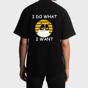 Retro I Do What I Want With My Cat Funny Cat Love Men T-Shirt