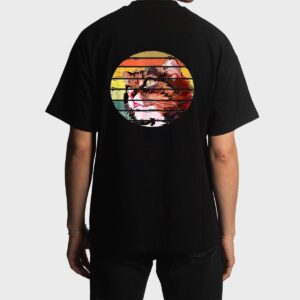 Retro Vintage Colorful Cat For Lovers Cat And Pets Men T-Shirt