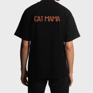 Retro Vintage Simple Funny Cat Mama Men T-Shirt
