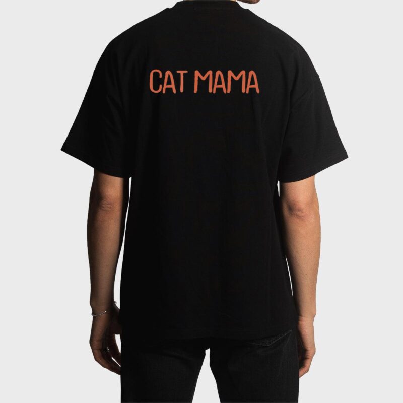 Retro Vintage Simple Funny Cat Mama Men T-Shirt