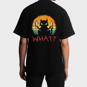 Serial Killer Halloween Cat Men T-Shirt
