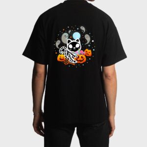 Skeleton Cat Halloween Shirt Kids Spooky Black Cat Halloween Men T-Shirt