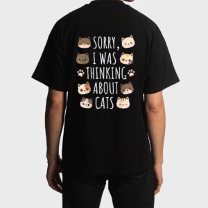 Sorry I Was Thinking About Cats Men T-Shirt