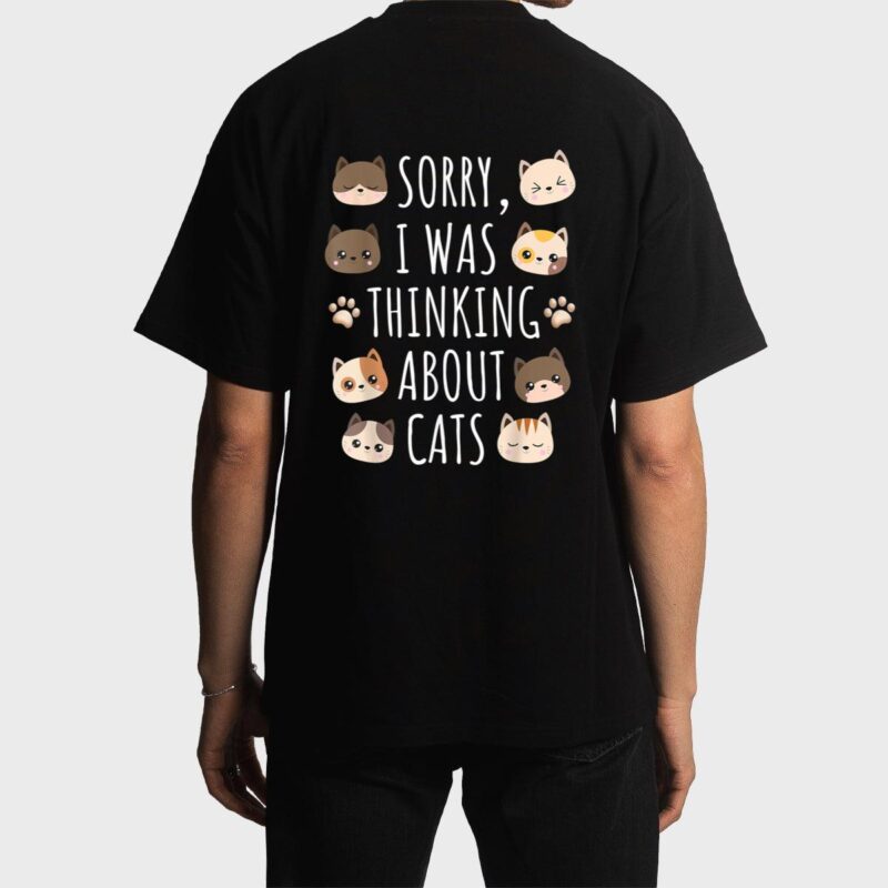 Sorry I Was Thinking About Cats Men T-Shirt