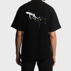 Spooky Boop Black Cat Skeleton Hands Halloween Witchy Men T-Shirt