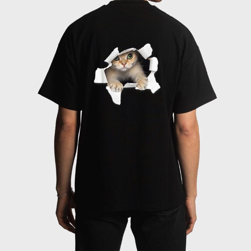 Sweet Kitten Torn Cloth Funny Cat Lover Cat Owner Cat Lady Men T-Shirt