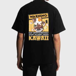 Vintage Cat Ramen Kawaii Anime Japanese Gift Girls Teenager Men T-Shirt