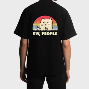 Vitnage black cat funny ew, people meowy cat kitty lovers Men T-Shirt