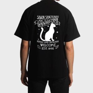 Witch Salem Sanctuary For Wayward Black Cats 1692 Gift Idea Men T-Shirt