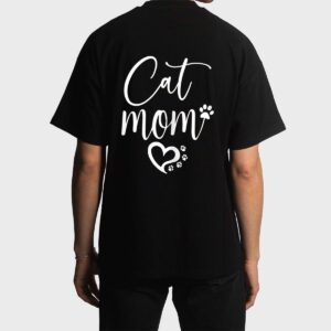 Womens Cat Mom Men T-Shirt