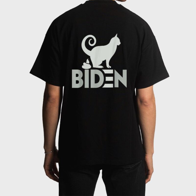 funny My Cat Hates joe Biden I Love My Cat Anti Joe Biden Men T-Shirt