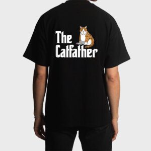 funny catfather shirt Funny Meow Cat for Dad Lover Men T-Shirt