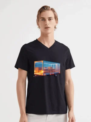 King of the Highway – Chrome Rig & Glowing Crown T-Shirt